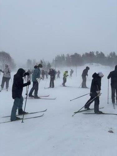 - 7 grader, biter godt i kinna.